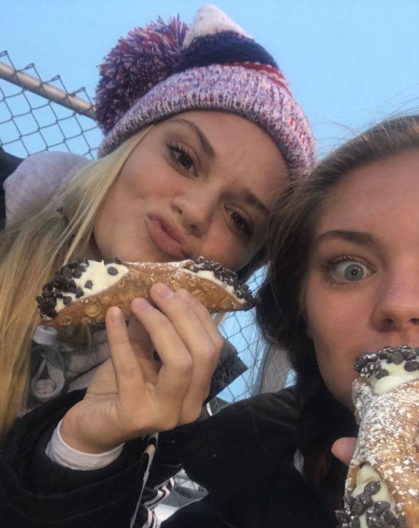 Never too cold for a cannoli