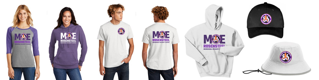 Moe Rosensteel Memorial Kickoff Classic shirts, hats and sweatshirts